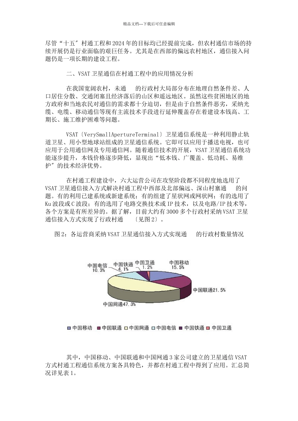 卫星通信在村通工程中的应用与发展分析_第2页