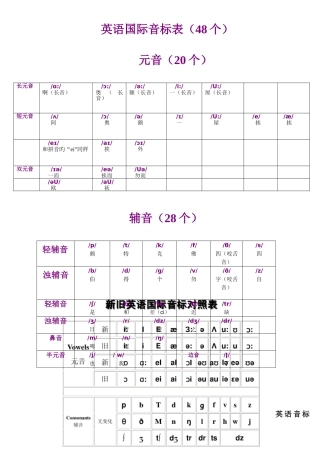 2025年英语音标知识点总结