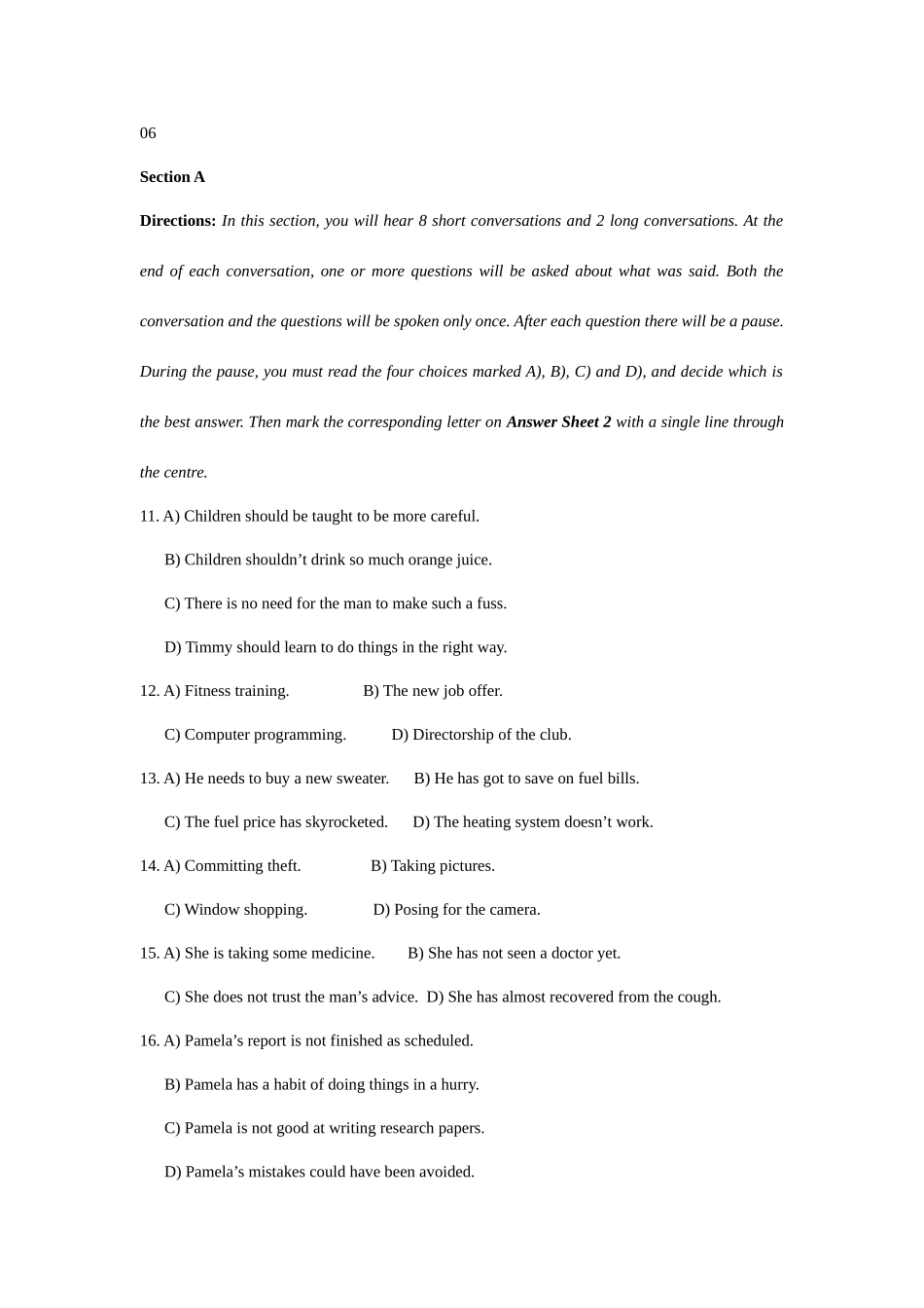 2025年英语四级听力_第1页