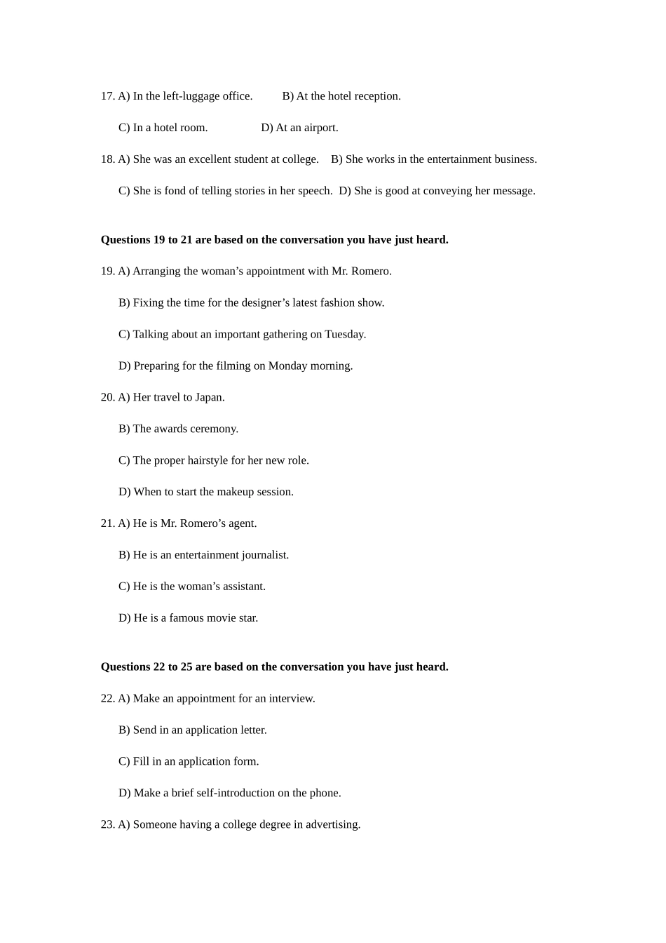 2025年英语四级听力_第2页