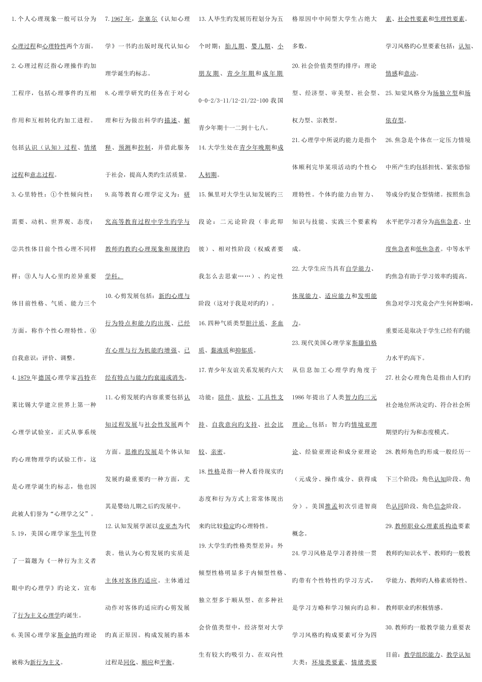 2025年山东高校教师资格证高等教育心理学_第1页
