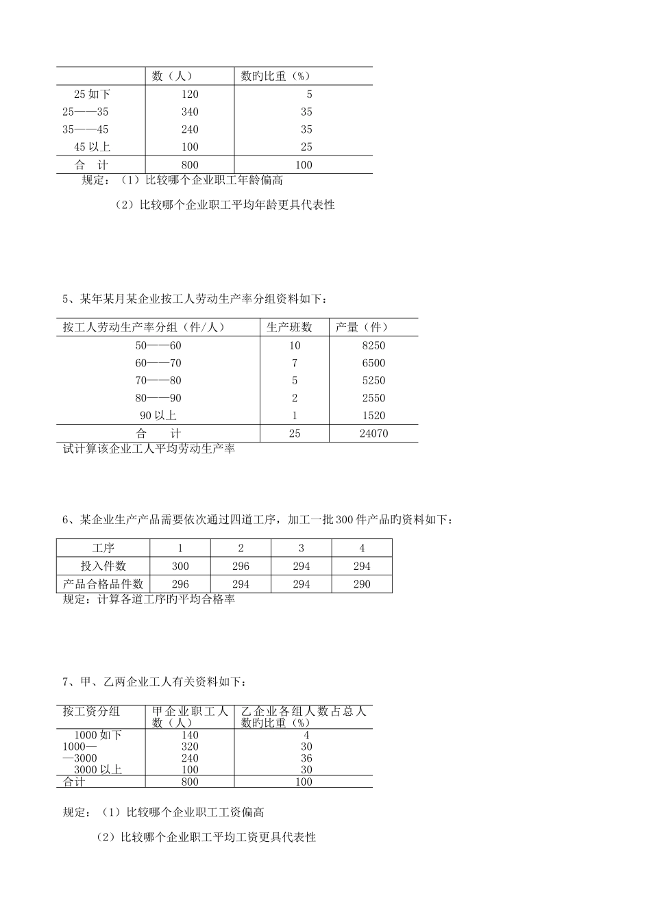 2025年统计学试题库计算题部分_第2页