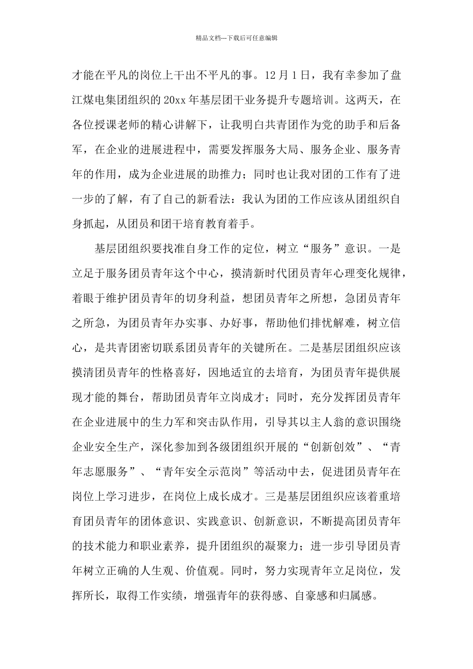 团干培训心得体会及感悟_第2页