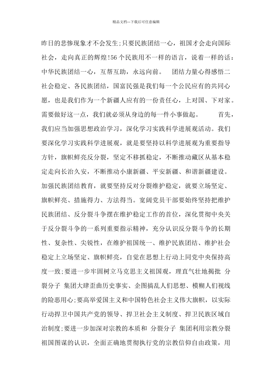 团结力量心得感悟_第2页