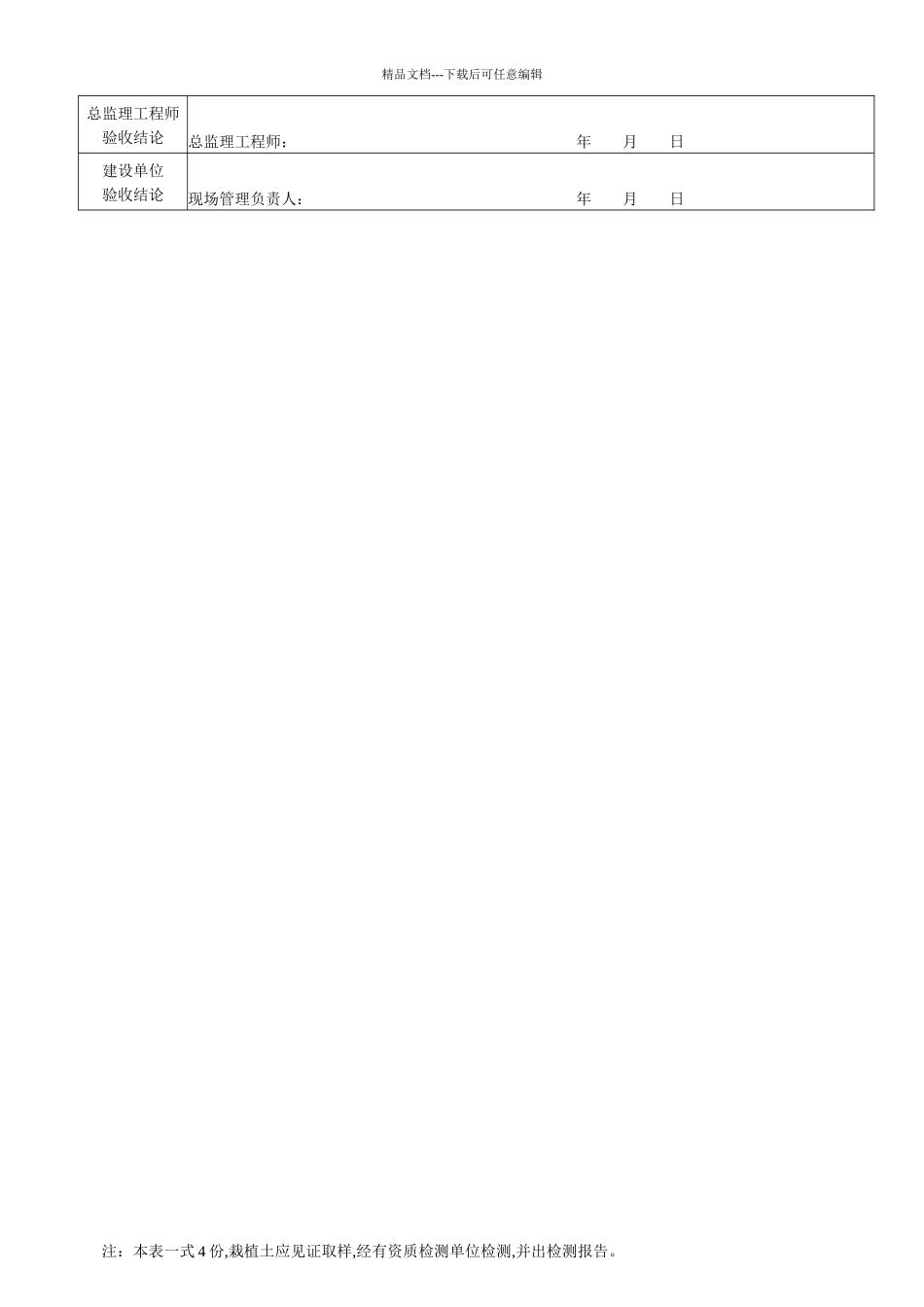 园林绿化工程施工及验收规范表格_第2页