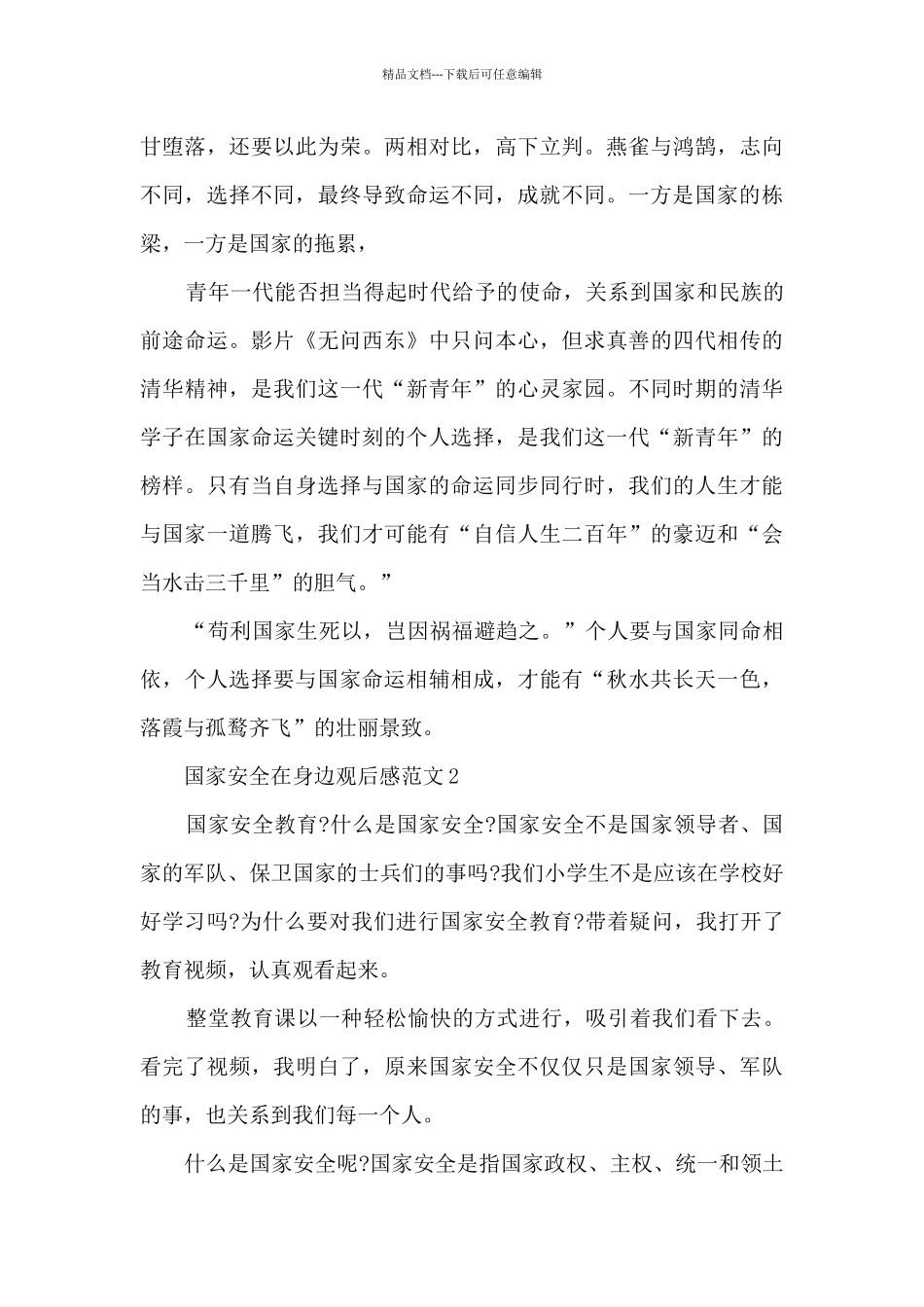 国家安全在身边观后感范文5篇_第2页