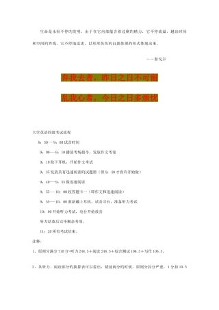 2025年英语学习英语四级考试流程