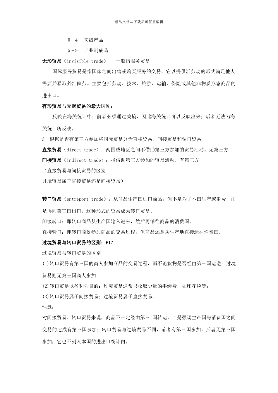 国际贸易归纳总结重点_第2页