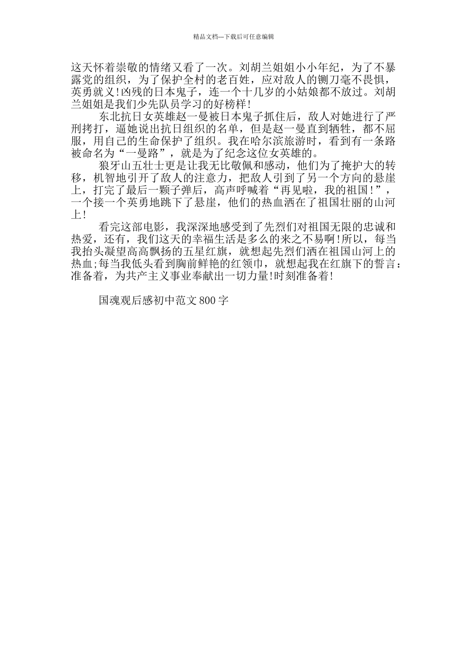 国魂观后感初中范文800字大全_第2页