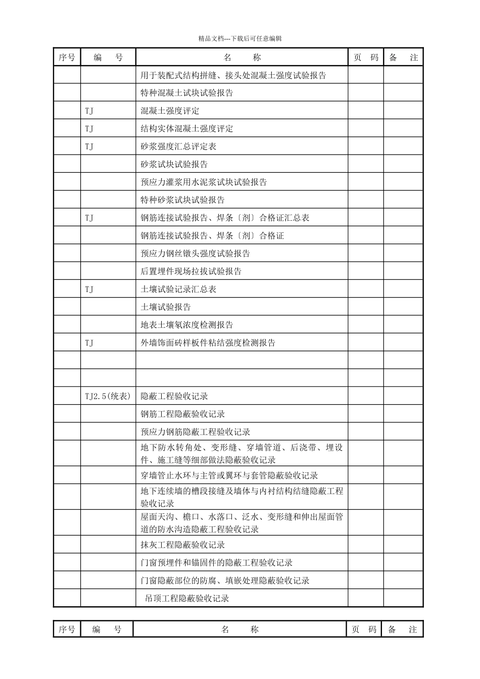 土建工程施工表格_第3页