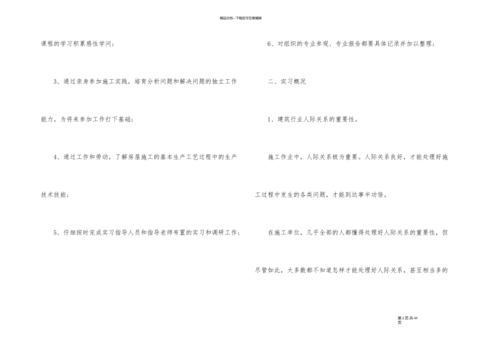 土木工程专科毕业实习报告_第2页