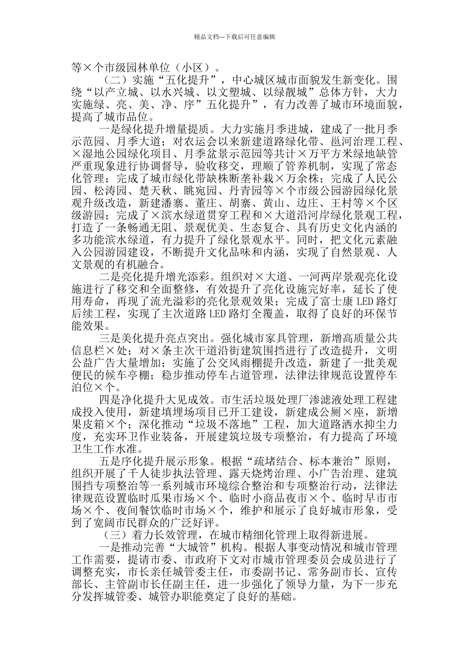 在2024年全市城市管理工作会议上的讲话_第2页