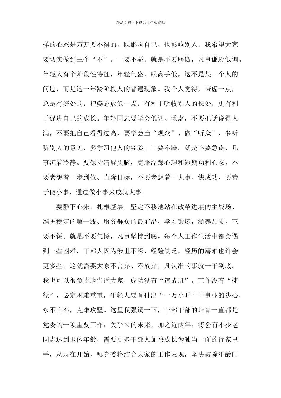 在2024年干部座谈会上讲话_第3页