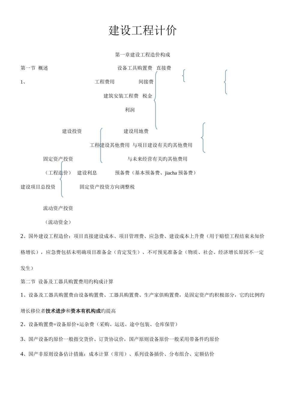 2025年造价师考试重点建设工程计价_第1页