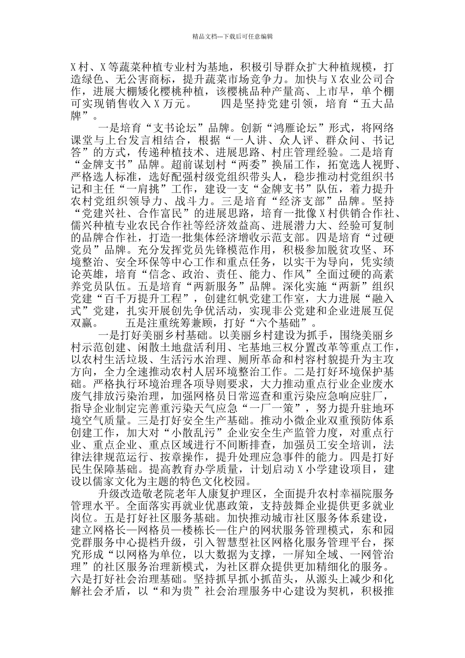 在乡镇座谈会上的总结汇报_第3页