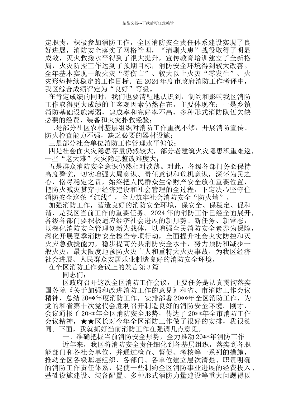 在全区消防工作会议上的发言_第3页