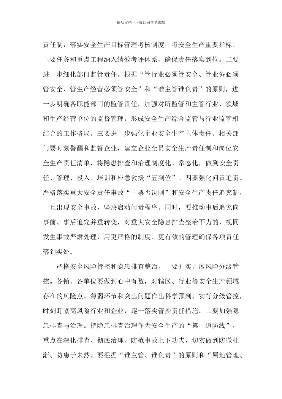 在全县2024年防范重特大安全事故工作会议上的讲话_第2页