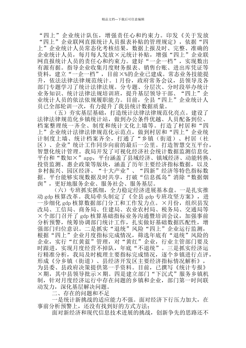 在全市统计局长2024年会议上的发言材料_第2页