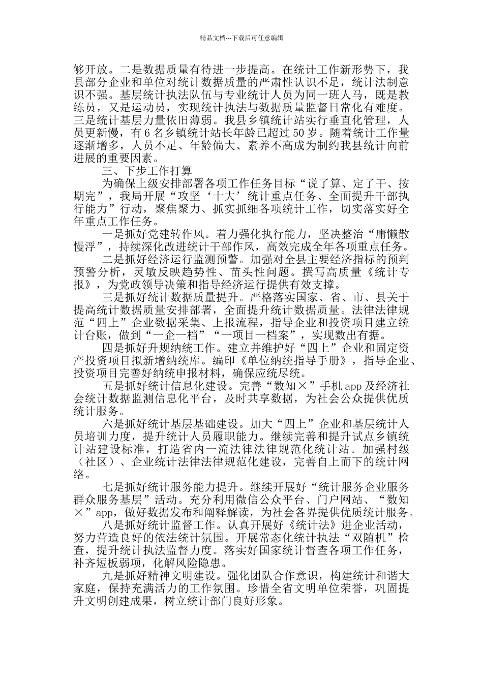 在全市统计局长2024年会议上的发言材料_第3页