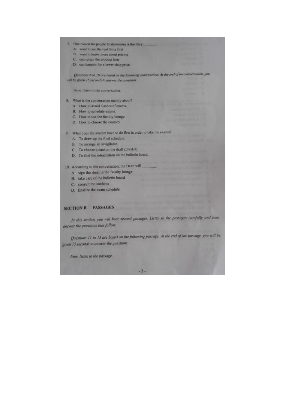 2025年英语专四听力真题原文听力答案_第3页