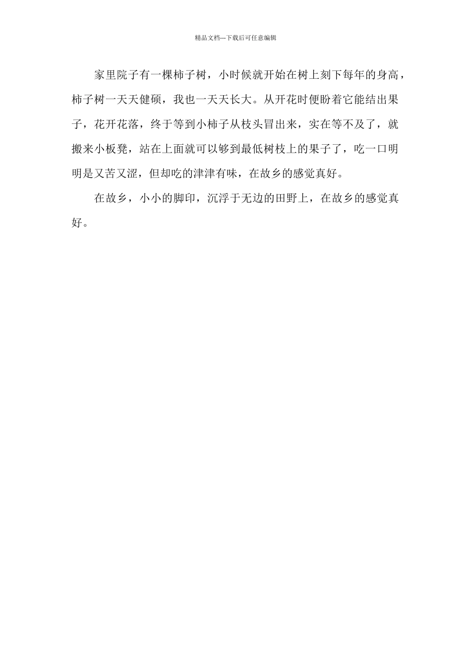 在故乡的感觉真好_第2页