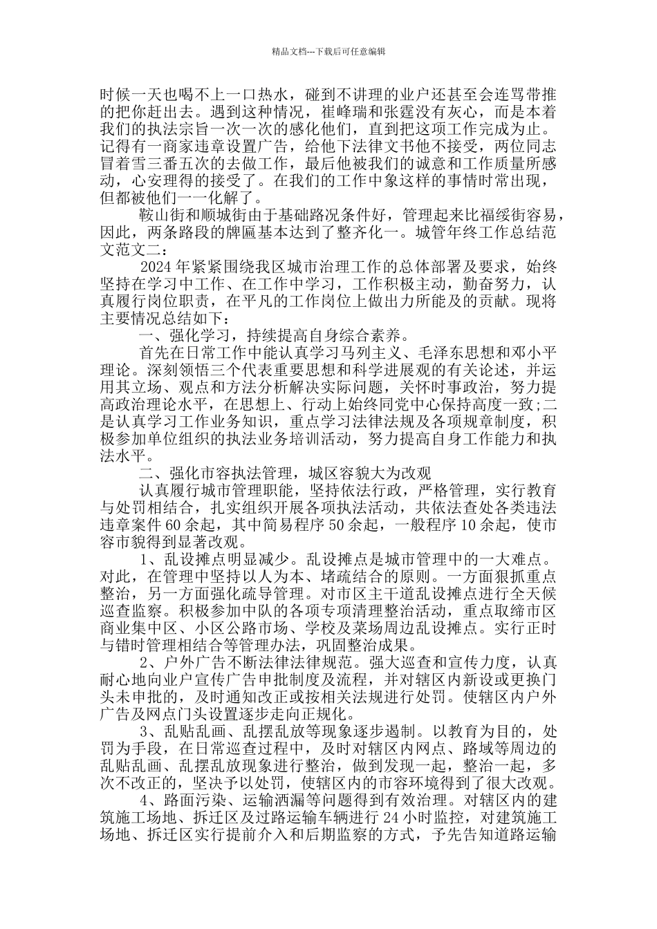 城管年终工作总结_第2页