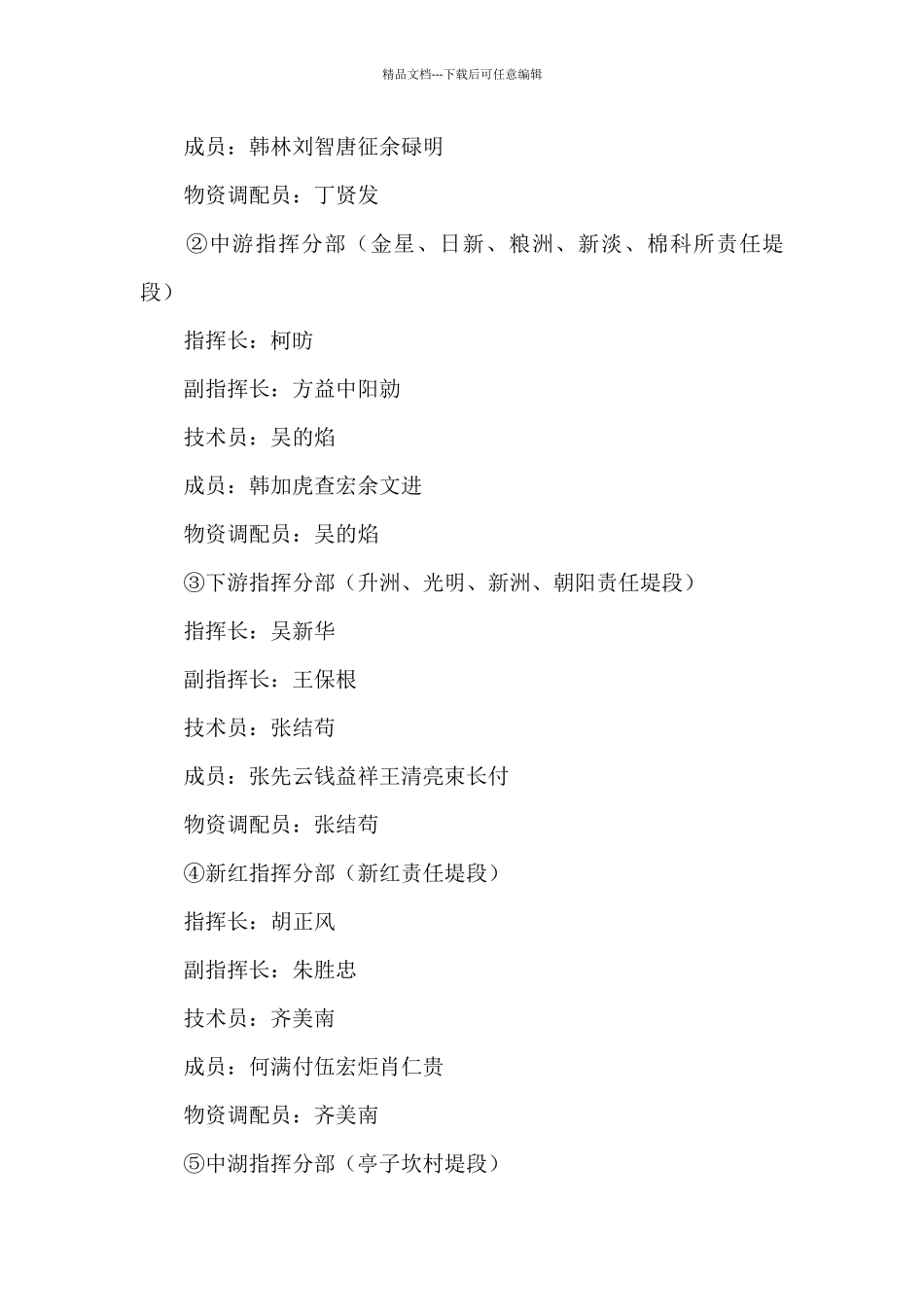 城镇防汛应急预案_第3页