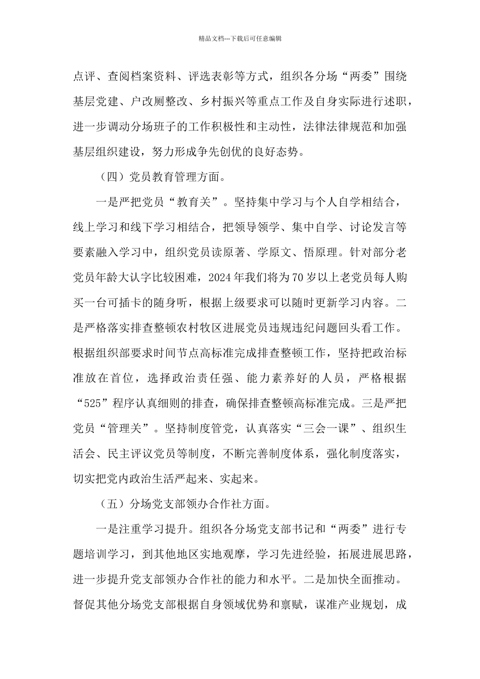 基层党支部全面从严治党党建工作计划_第3页