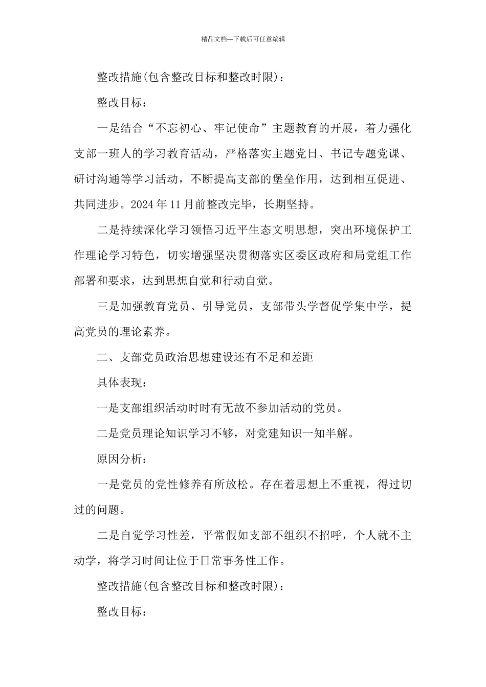 基层党支部检视问题清单_第2页