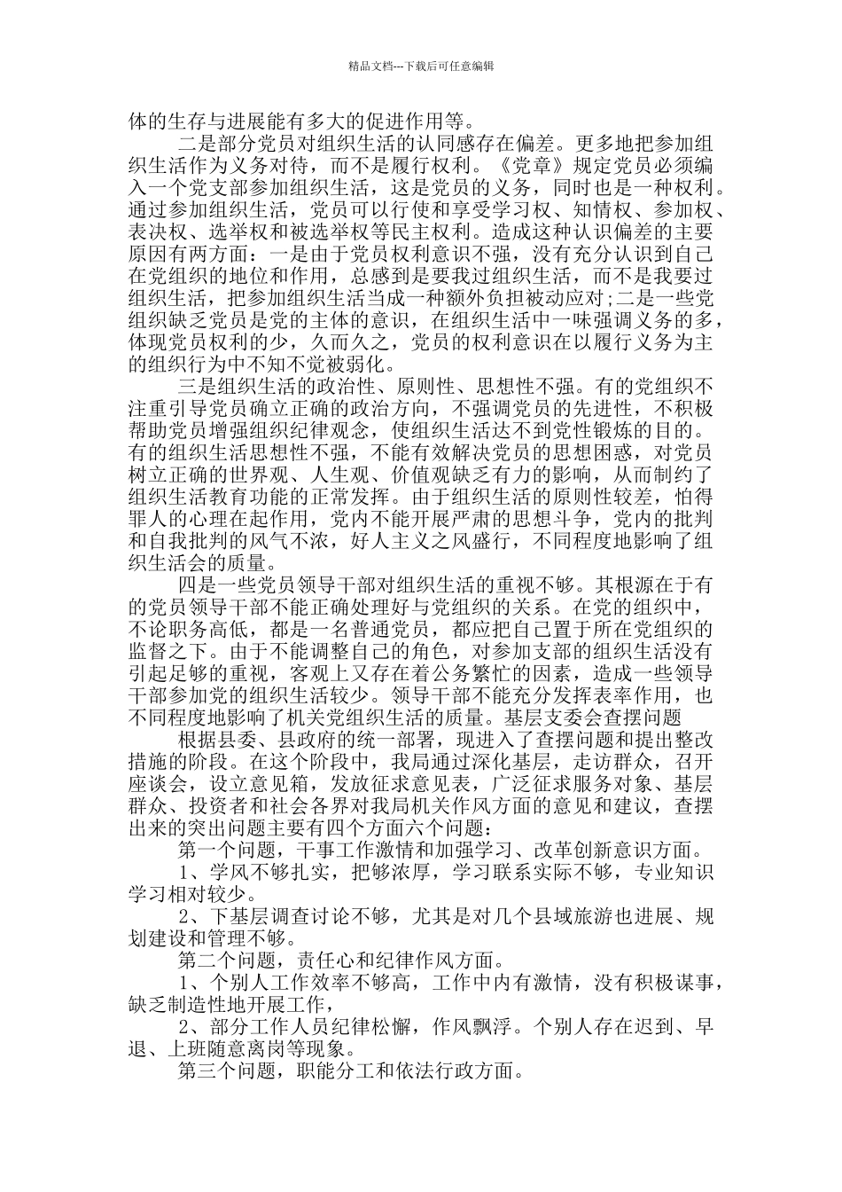 基层支委会查摆问题_第2页