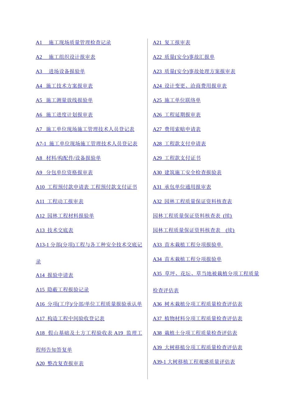 2025年绿化工程施工全套表格_第2页