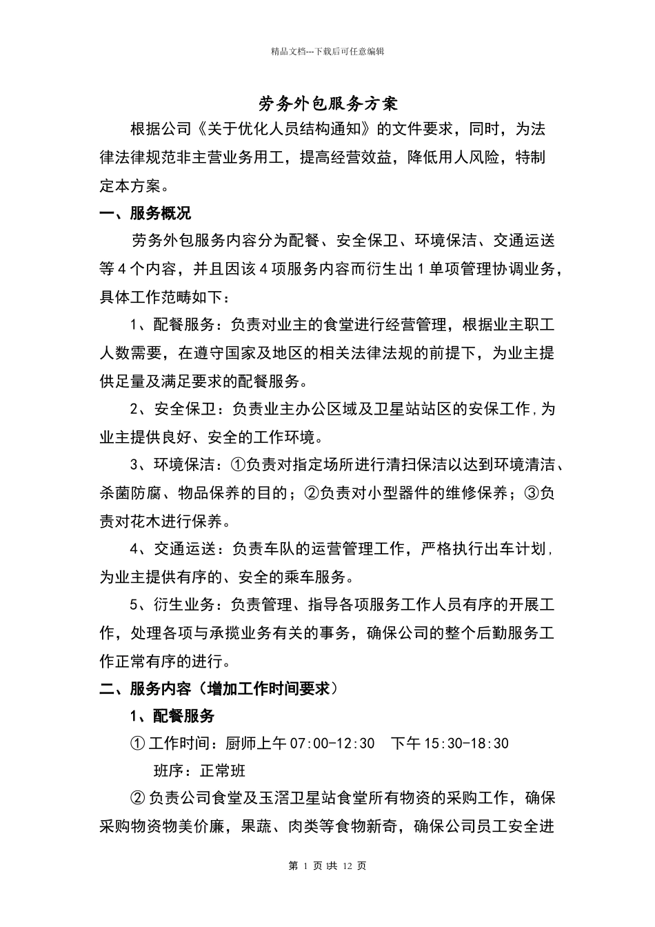 外包服务方案_第1页