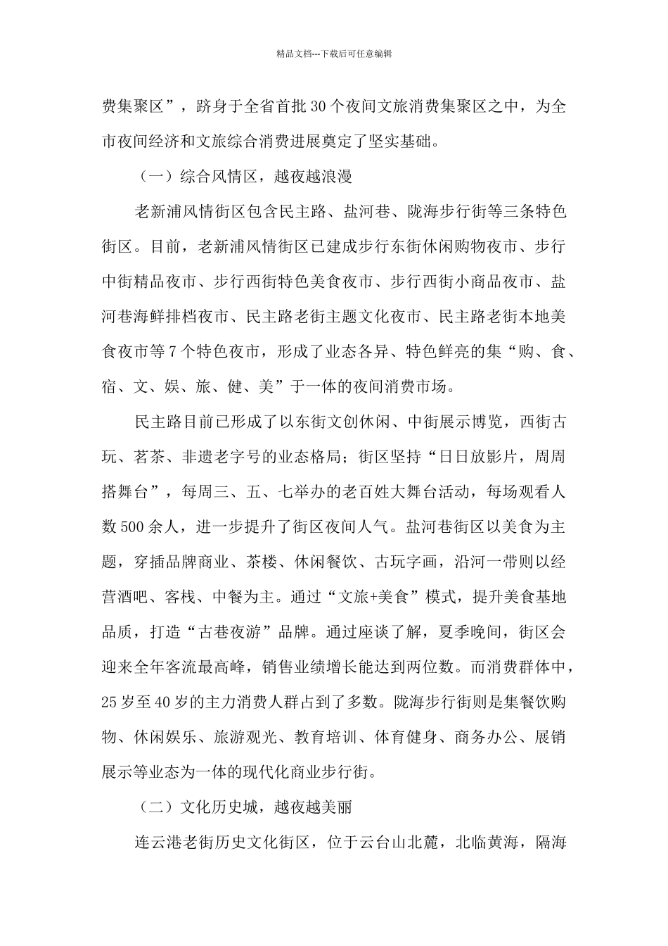 夜间经济发展专题调研报告_第2页