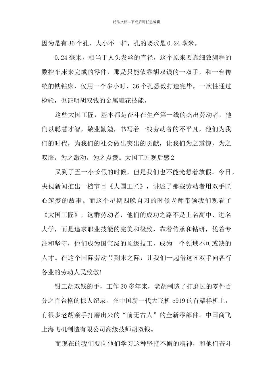 大国工匠观后感三篇_第2页