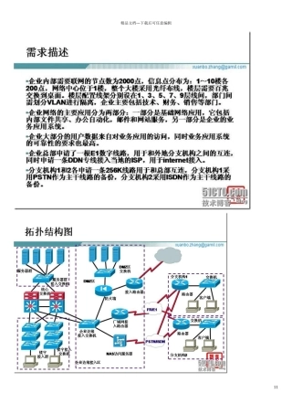 大型网络实施经典案例(拓扑图及详细配置