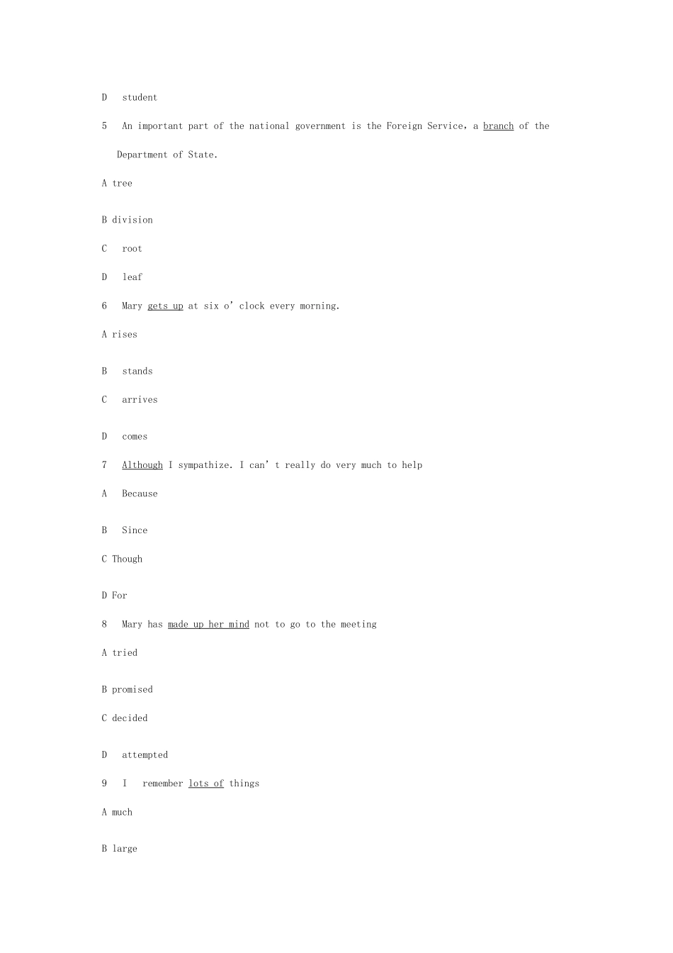 2025年职称英语等级考试真题+答案综合C新编_第2页