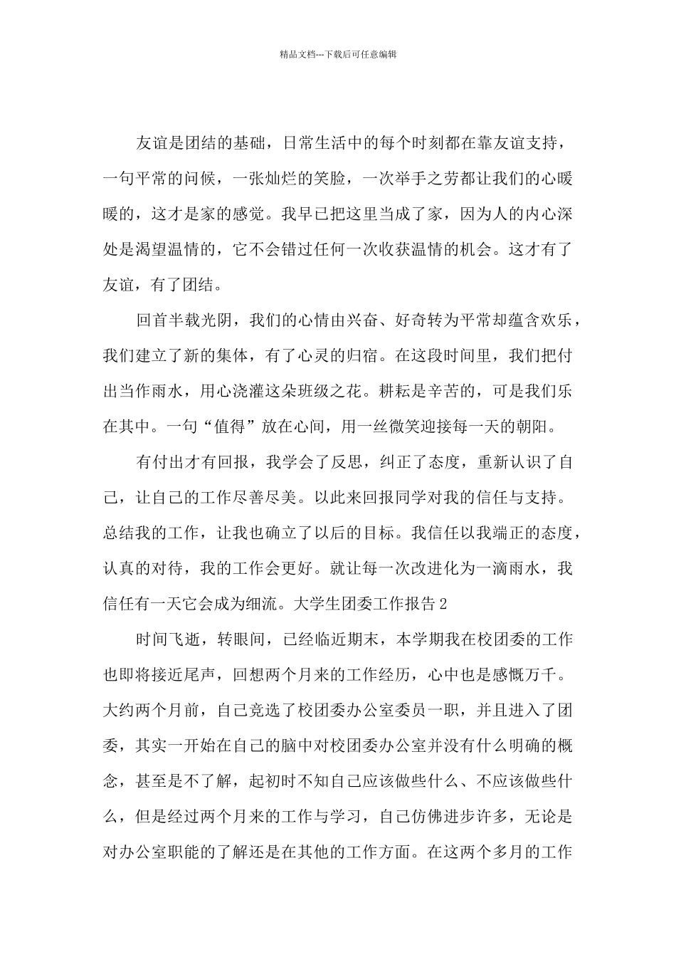 大学生团委个人工作总结报告_第3页