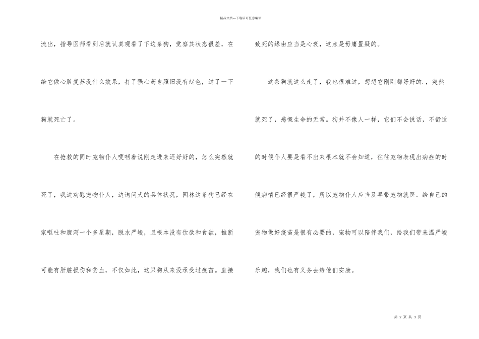 大学生在宠物医院实习总结_第2页
