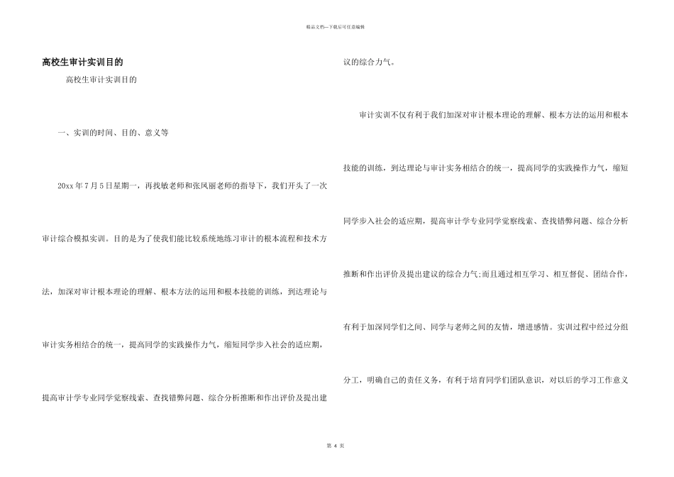 大学生审计实训目的_第1页