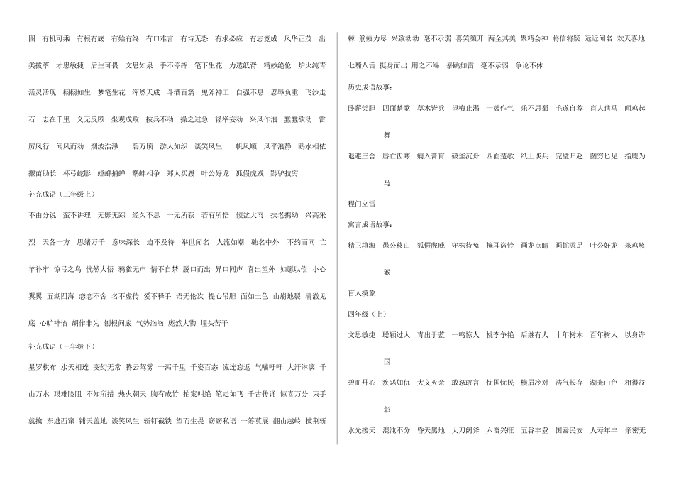 2025年小级成语古诗及课本单元必背知识汇总_第2页