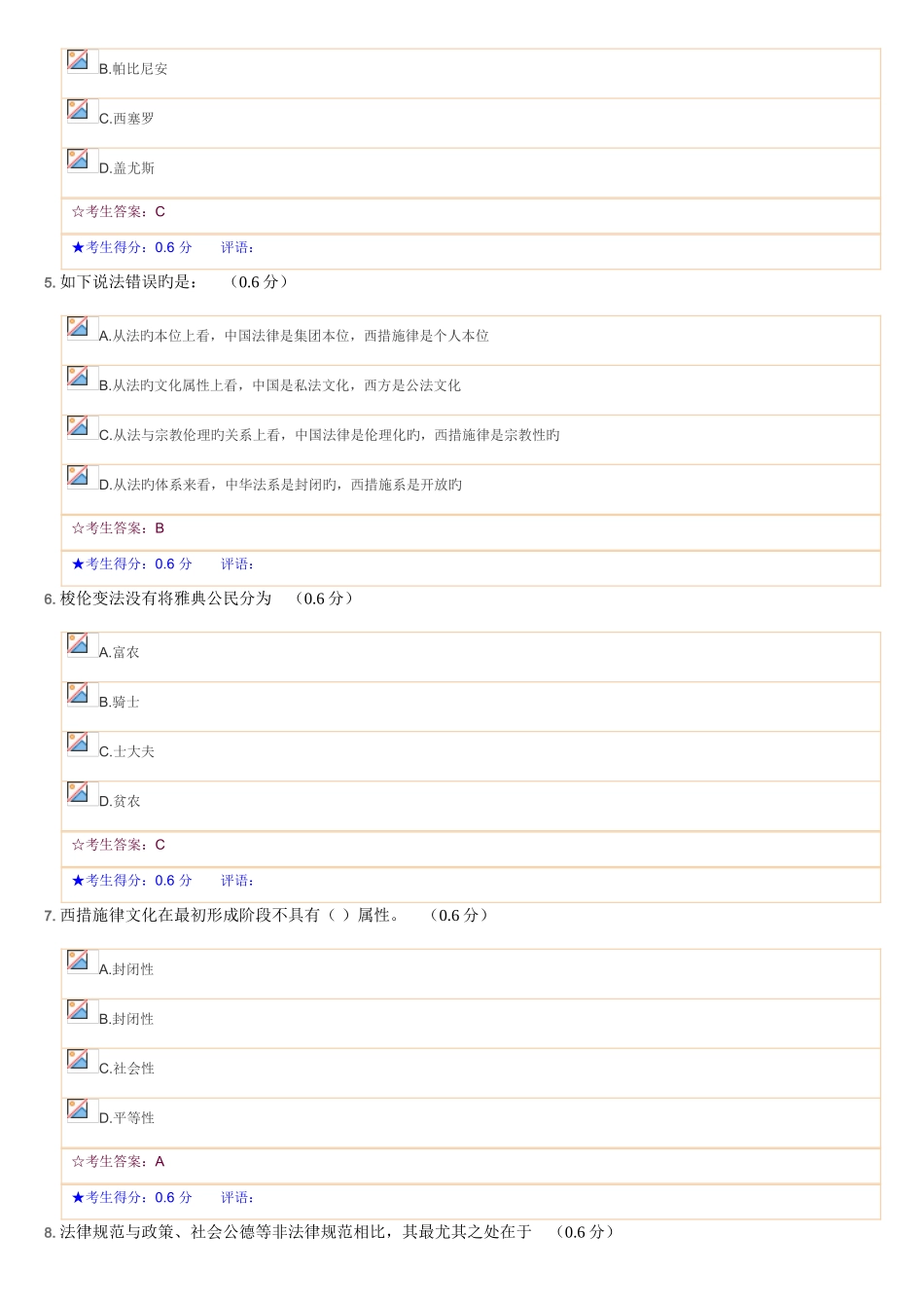 2025年电大网考作业法律文化_第2页