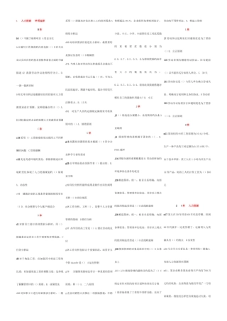2025年电大工商管理本复习人力资源