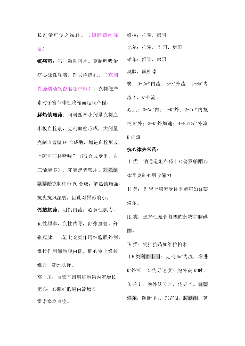 2025年执业医师资格考试药理学总结_第3页