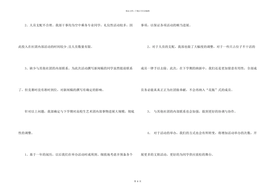 大学生艺术团个人工作总结5篇_第2页