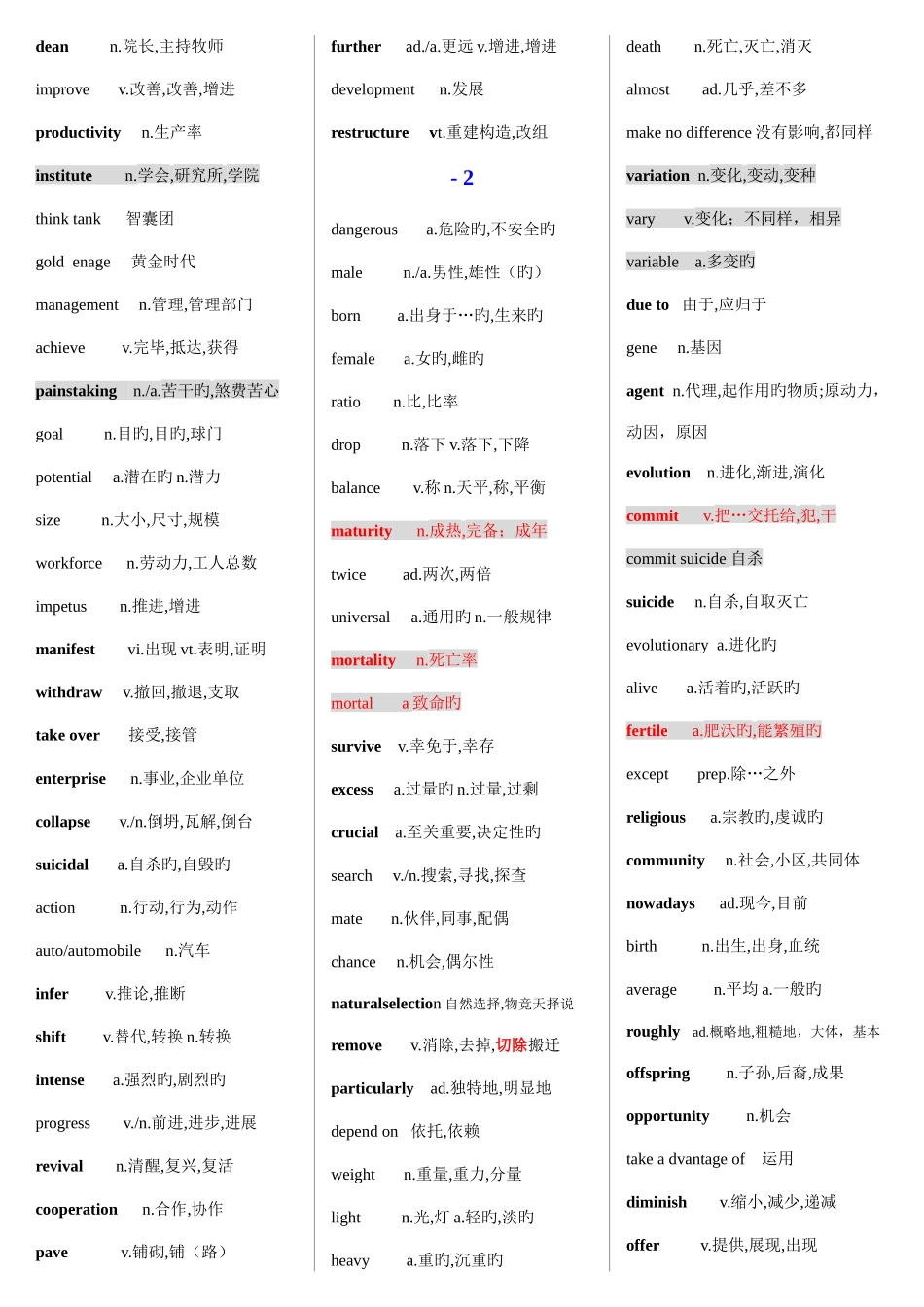 2025年考研阅读真题词汇_第2页