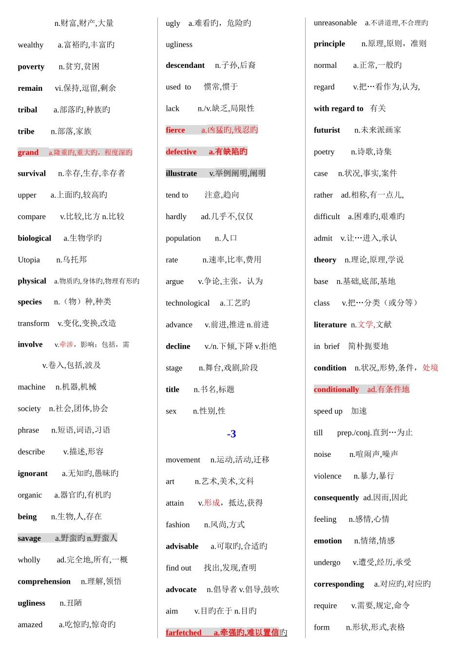2025年考研阅读真题词汇_第3页