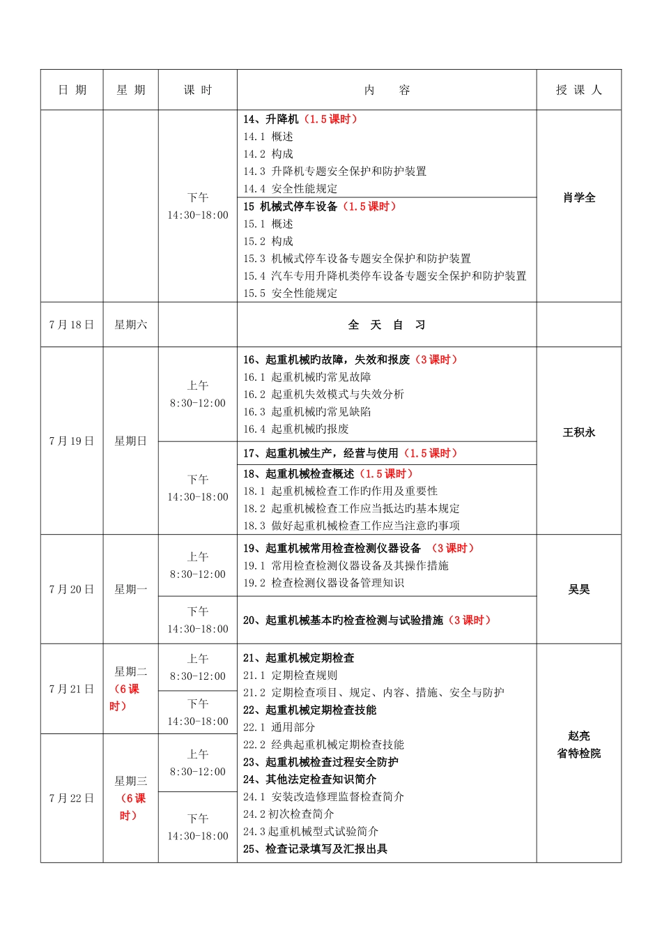 2025年起重机械检验员取证考核及相应专业培训活动日程安排山东_第3页