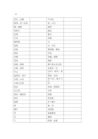 2025年译林版7B全册单词表