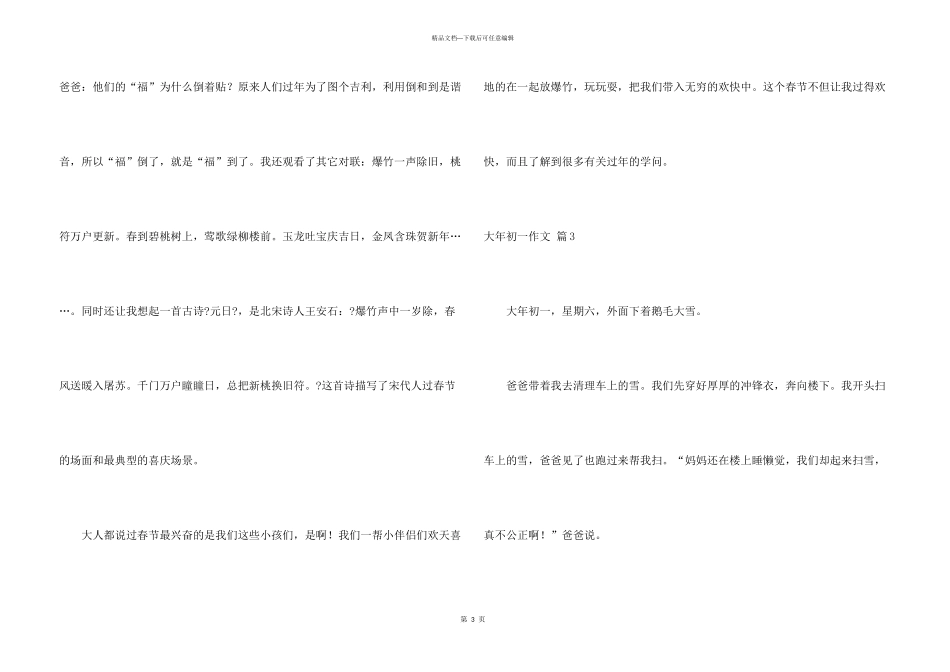 大年初一八篇_第3页