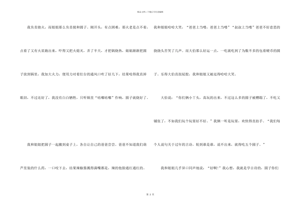 大年初一的锦集九篇_第2页